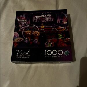 Vivid Collection Drive-In Puzzle - Purple and Black